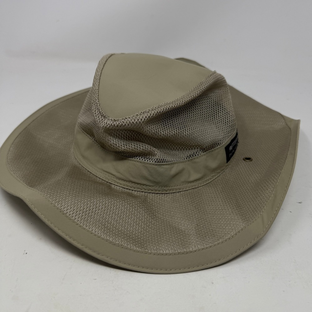 Panama Jack Hat Mens XL Safari Boonie Khaki Mesh Crown DELPJ11-ASST EUC